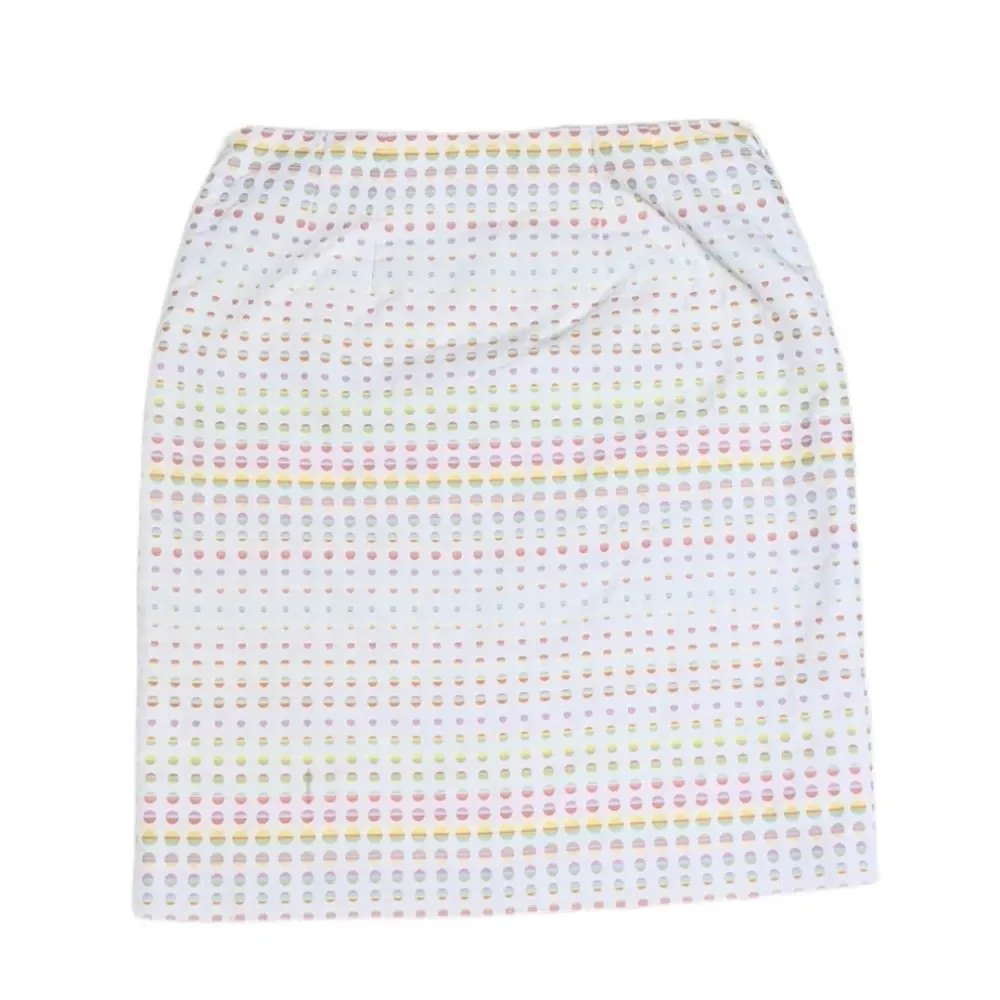 WORTH Pastel Rainbow Dots Easter Pencil Skirt 8